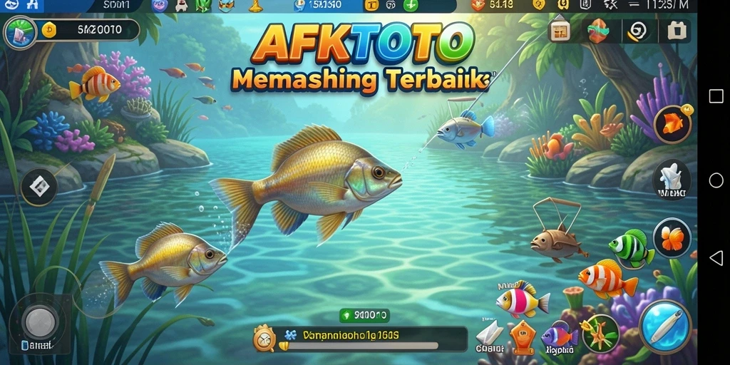 Tangkapan layar AFKTOTO menampilkan gameplay memancing yang seru dan menantang.