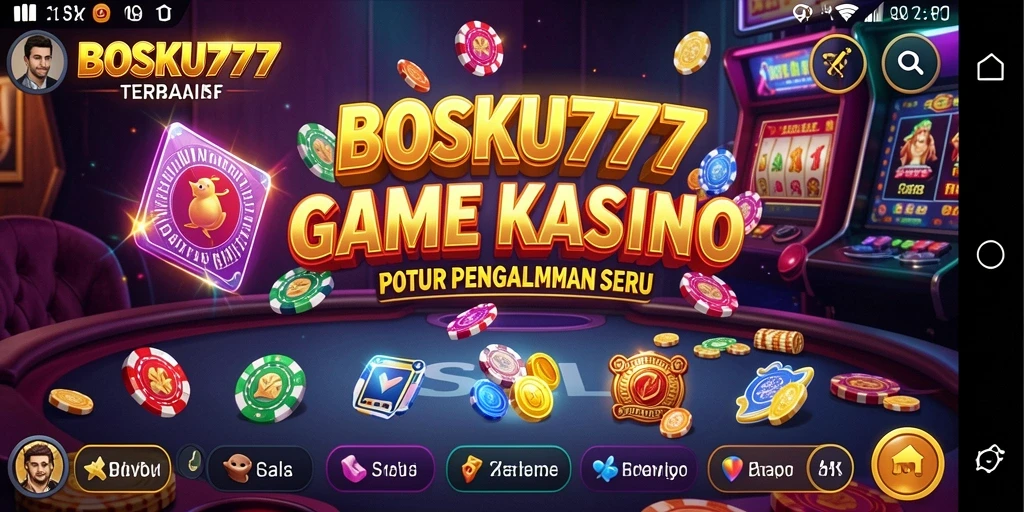 Tampilan gameplay seru di BOSKU777 dengan berbagai pilihan permainan kasino.