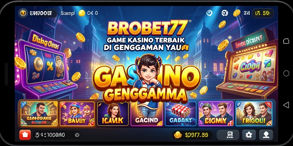 Screenshot gameplay BROBET77, menampilkan pengalaman Kasino yang mendebarkan.