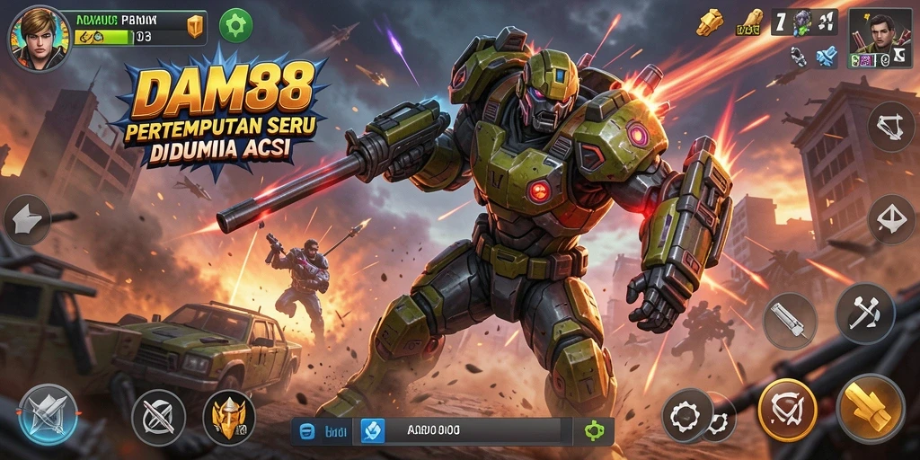 Tampilan aksi seru dalam gameplay <strong>DAM88</strong> dengan efek visual yang menakjubkan.