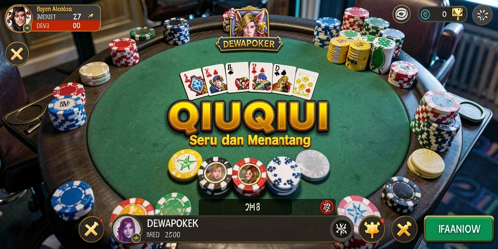 Tampilan gameplay QiuQiu yang mendebarkan dan interaktif.