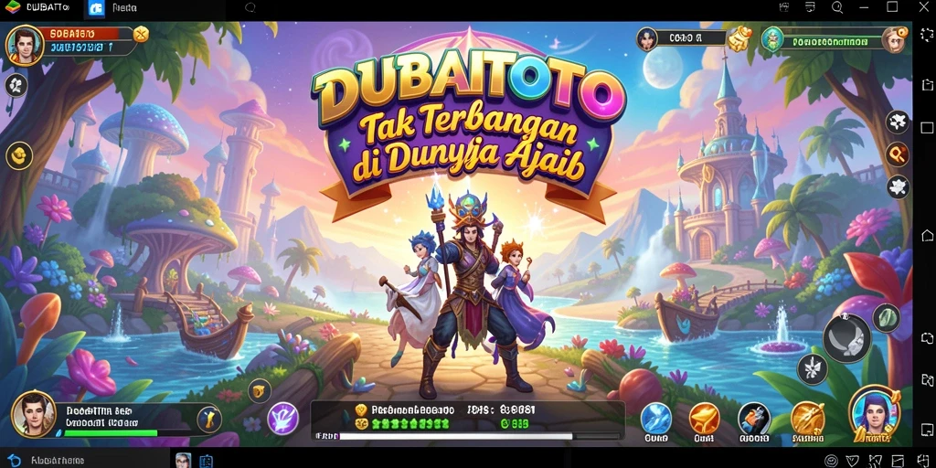 Screenshot gameplay DUBAITOTO menampilkan karakter dalam petualangan menegangkan.