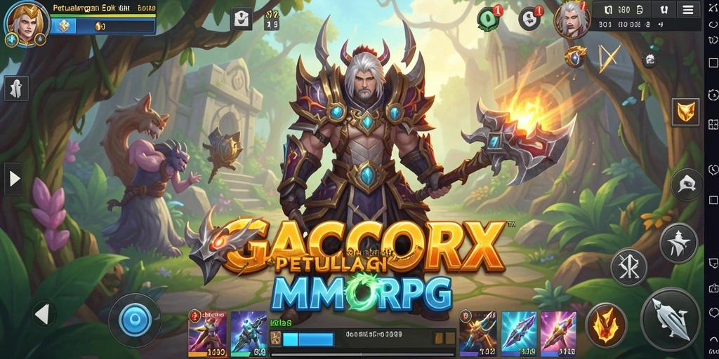 Tampilan fantastis dalam gameplay MMORPG GACORX.
