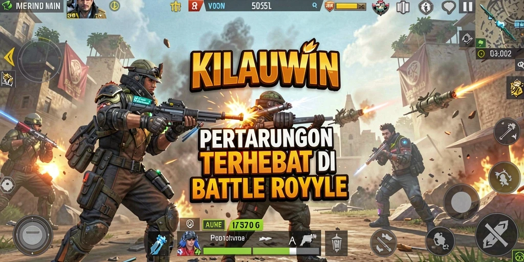 Tangkapan layar aksi pertempuran mendebarkan di KILAUWIN.