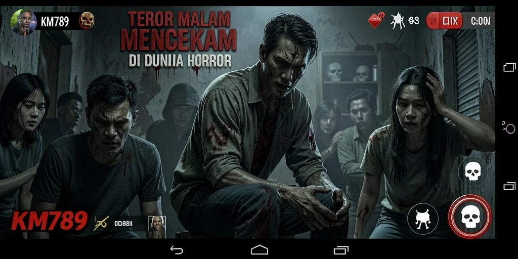 Gameplay mencekam di dunia horror KM789 yang menantang.
