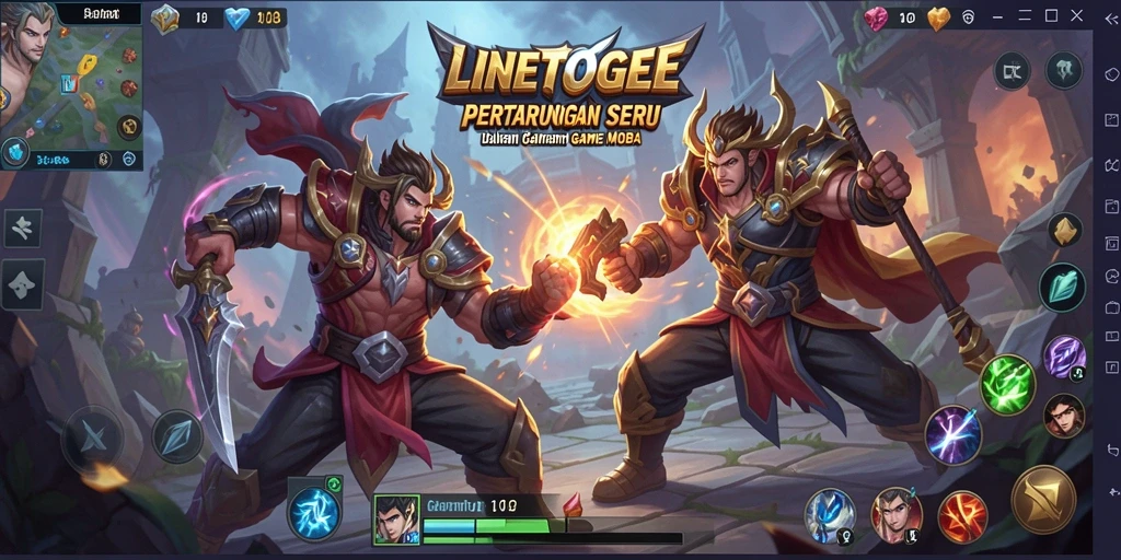 Menampilkan gameplay seru dan karakter unik di LINETOGEL.