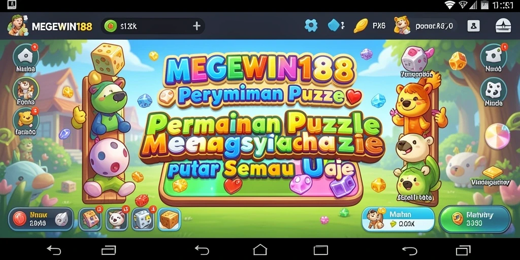Tampilan gameplay menarik dari MEGEWIN188 dengan tantangan Puzzle.