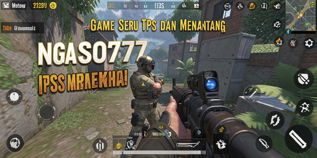 Screenshot NGASO77 menampilkan aksi pertempuran dukungan taktis.