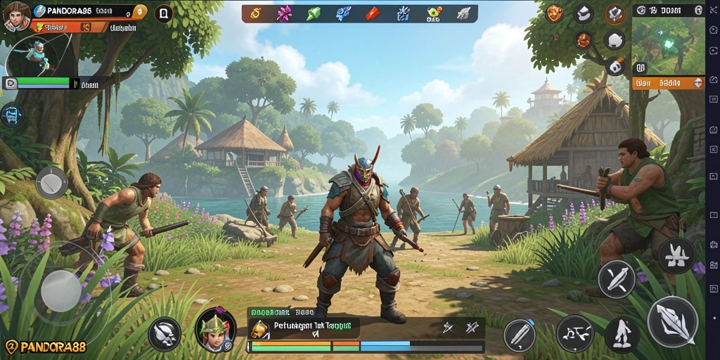 Gameplay PANDORA88 di dunia terbuka yang memukau.