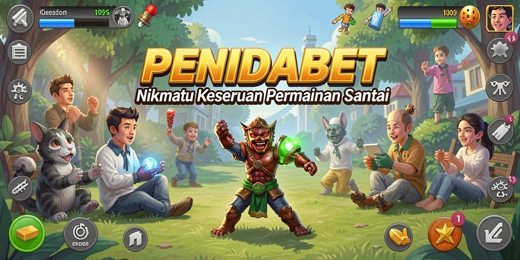 Tampilan gameplay PENIDABET yang menarik dan ceria.
