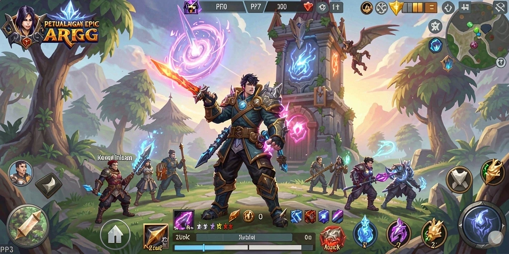 Gameplay PP7 yang memikat di dunia ARPG.