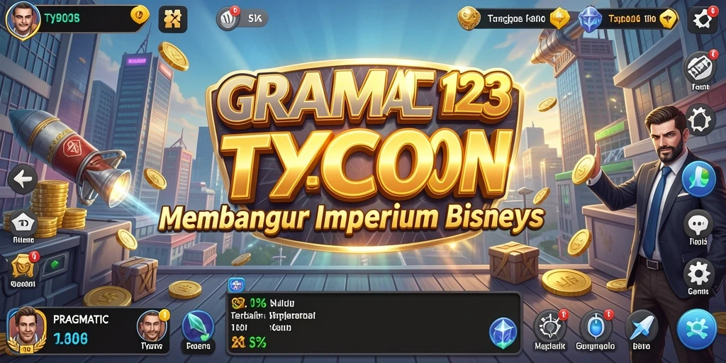 Tampilan dinamis gameplay PRAGMATIC123 dengan fitur pembangunan bisnis.