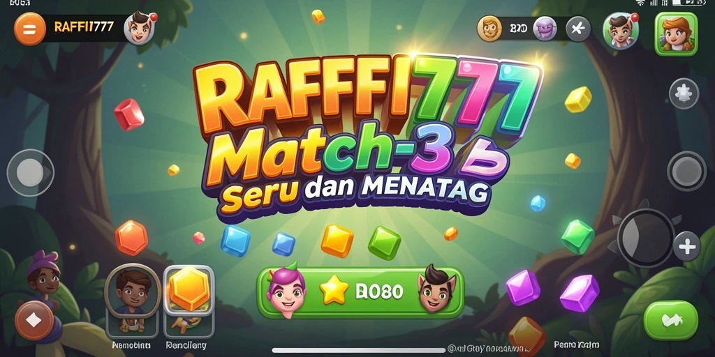 Tampilan gameplay seru RAFFI777 saat mencocokkan objek.