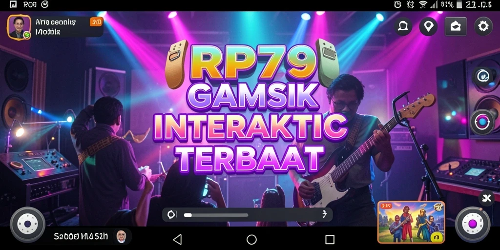 Tampilan gameplay RP79 yang menampilkan interaksi musik yang menyenangkan.