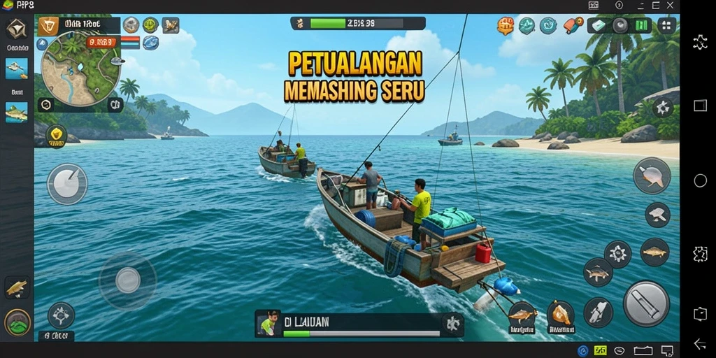 Tangkapan ikan besar dalam gameplay RP8 yang menakjubkan.