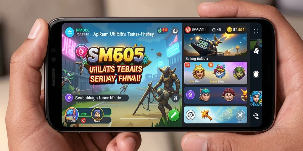 Tampilan antarmuka pengguna SM605 yang ramah dan mudah digunakan.