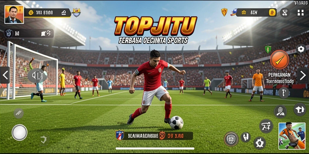 Screenshot gameplay <strong>TOPJITU</strong> menunjukkan aksi seru dalam olahraga.