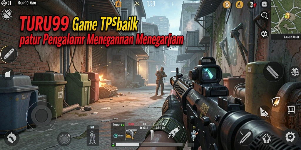 Tampilan seru dari gameplay TURU99 di aksi TPS.